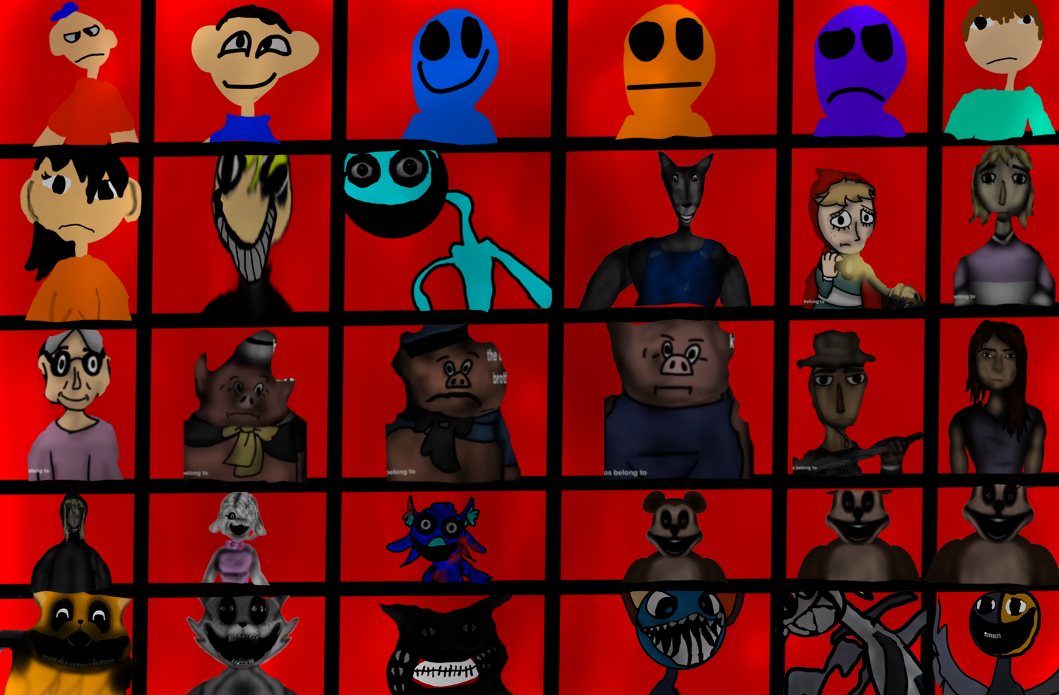 Analog Horror Matte Canvas Collection