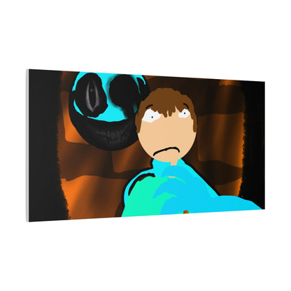 Glimbo kills Mark the Hunter - Canvas Wall Art, Scary Art, Home Decor, Horror Artwork, Unique Gift Idea, Spooky Design