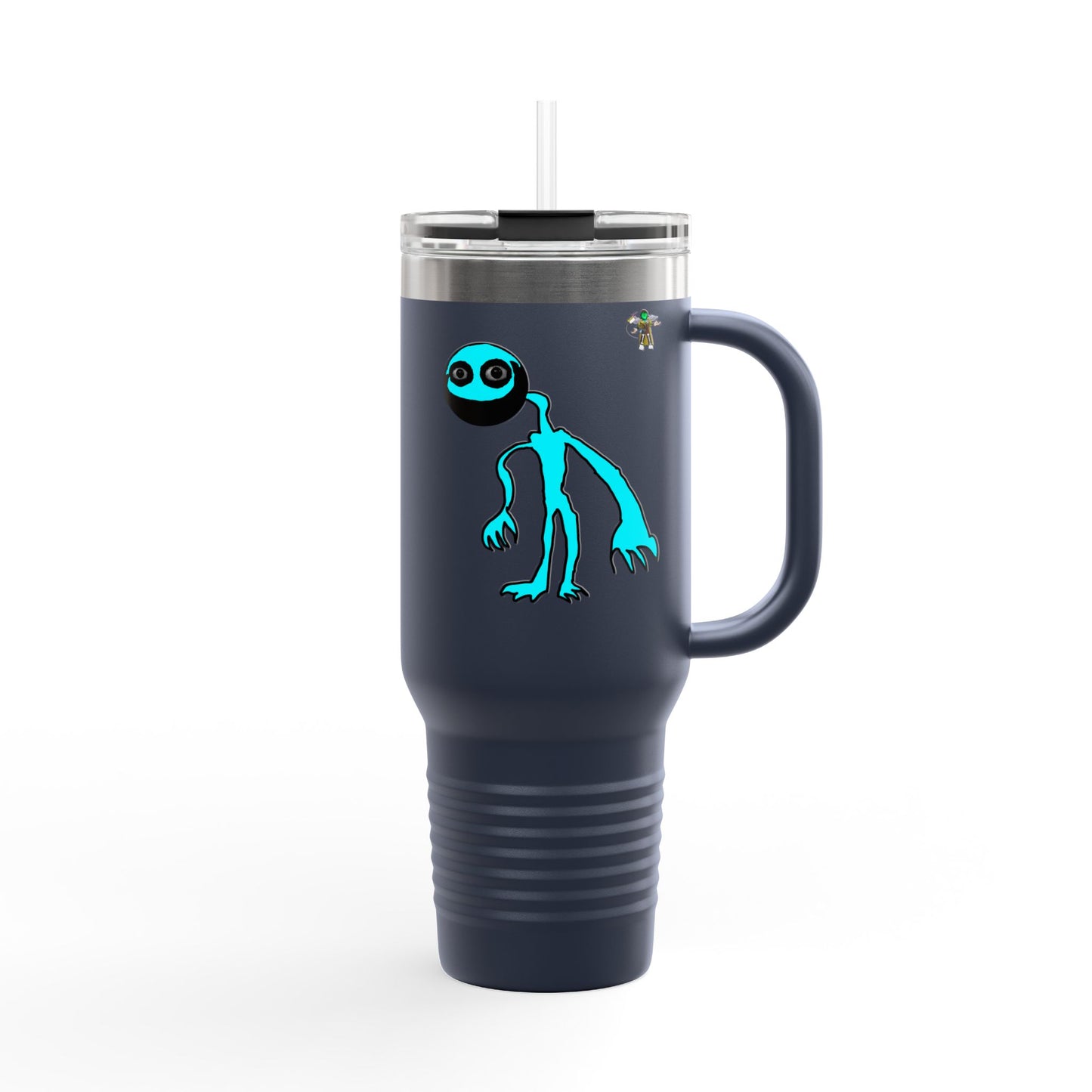 Glimbo Horror Insulated Travel Mug, 40oz - Perfect for Road Trips, Camping, Outdoor Adventures, Gifts for Space Lovers, Unique Coffee Mug