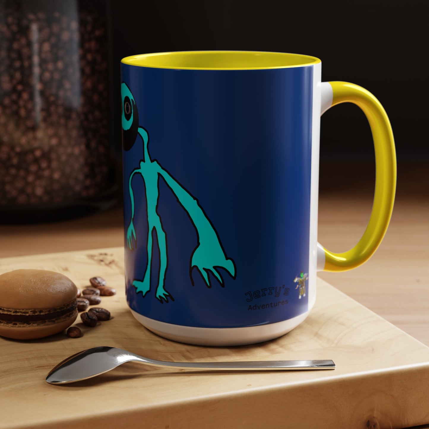 Glimbo Coffee Mug - Unique Mug for Coffee Lovers, Fun Office Decor, Cartoon Mug, Birthday Gift