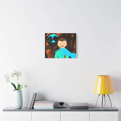 Glimbo kills Mark the Hunter - Canvas Wall Art, Scary Art, Home Decor, Horror Artwork, Unique Gift Idea, Spooky Design