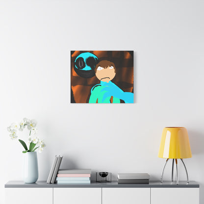 Glimbo kills Mark the Hunter - Canvas Wall Art, Scary Art, Home Decor, Horror Artwork, Unique Gift Idea, Spooky Design