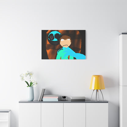 Glimbo kills Mark the Hunter - Canvas Wall Art, Scary Art, Home Decor, Horror Artwork, Unique Gift Idea, Spooky Design