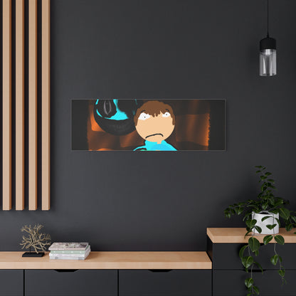 Glimbo kills Mark the Hunter - Canvas Wall Art, Scary Art, Home Decor, Horror Artwork, Unique Gift Idea, Spooky Design