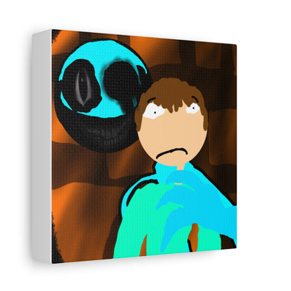 Glimbo kills Mark the Hunter - Canvas Wall Art, Scary Art, Home Decor, Horror Artwork, Unique Gift Idea, Spooky Design