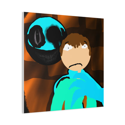 Glimbo kills Mark the Hunter - Canvas Wall Art, Scary Art, Home Decor, Horror Artwork, Unique Gift Idea, Spooky Design