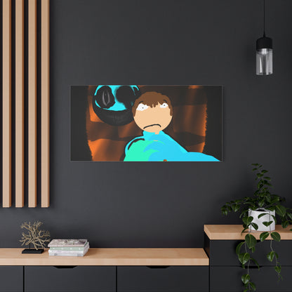 Glimbo kills Mark the Hunter - Canvas Wall Art, Scary Art, Home Decor, Horror Artwork, Unique Gift Idea, Spooky Design