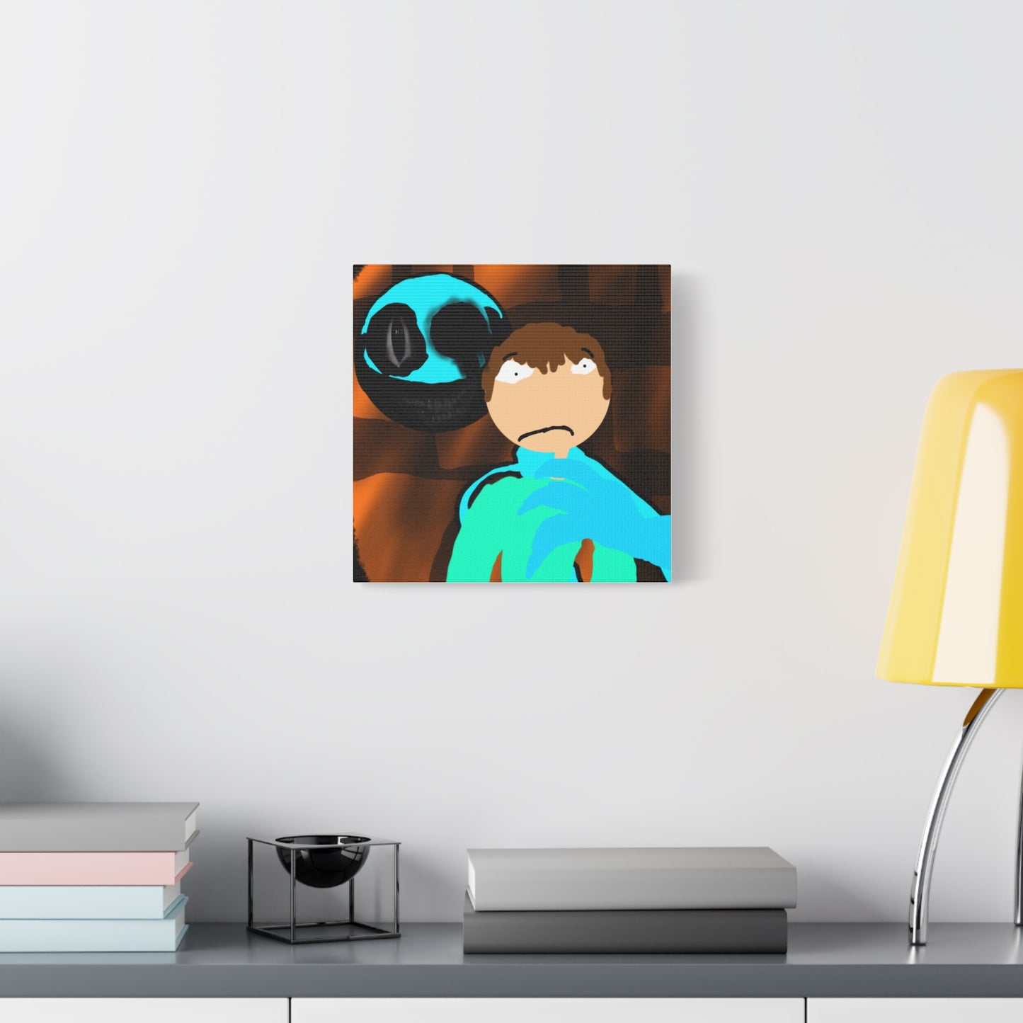 Glimbo kills Mark the Hunter - Canvas Wall Art, Scary Art, Home Decor, Horror Artwork, Unique Gift Idea, Spooky Design