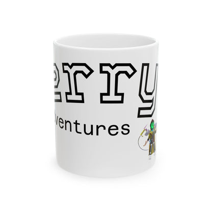 Jerry's Adventures Ceramic Mug | Funny Gift for Friends | Unique Coffee Cup | Gifts for Birthdays, Holidays, or Office