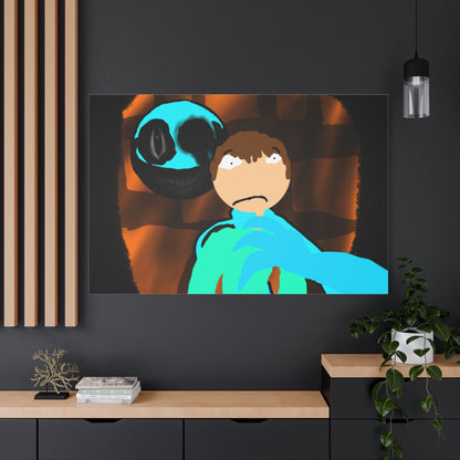Glimbo kills Mark the Hunter - Canvas Wall Art, Scary Art, Home Decor, Horror Artwork, Unique Gift Idea, Spooky Design