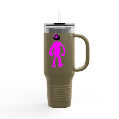 Glimbilena Horror Insulated Travel Mug, 40oz - Perfect for Road Trips, Camping, Outdoor Adventures, Gifts for Space Lovers, Unique Coffee Mug