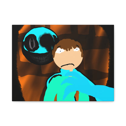 Glimbo kills Mark the Hunter - Canvas Wall Art, Scary Art, Home Decor, Horror Artwork, Unique Gift Idea, Spooky Design