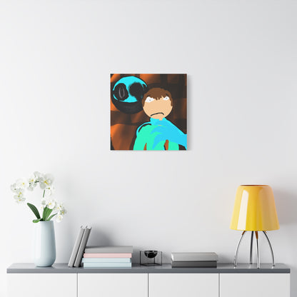 Glimbo kills Mark the Hunter - Canvas Wall Art, Scary Art, Home Decor, Horror Artwork, Unique Gift Idea, Spooky Design