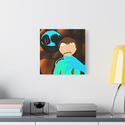 Glimbo kills Mark the Hunter - Canvas Wall Art, Scary Art, Home Decor, Horror Artwork, Unique Gift Idea, Spooky Design