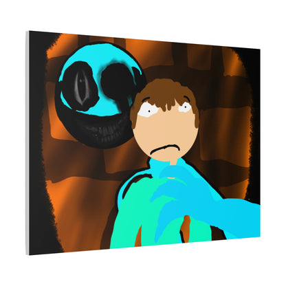 Glimbo kills Mark the Hunter - Canvas Wall Art, Scary Art, Home Decor, Horror Artwork, Unique Gift Idea, Spooky Design