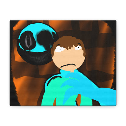 Glimbo kills Mark the Hunter - Canvas Wall Art, Scary Art, Home Decor, Horror Artwork, Unique Gift Idea, Spooky Design