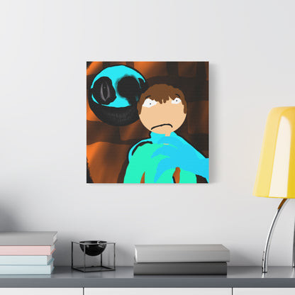 Glimbo kills Mark the Hunter - Canvas Wall Art, Scary Art, Home Decor, Horror Artwork, Unique Gift Idea, Spooky Design