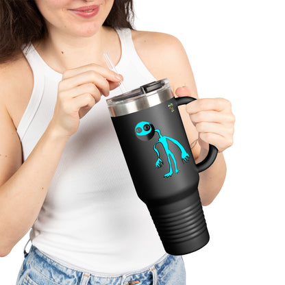 Glimbo Horror Insulated Travel Mug, 40oz - Perfect for Road Trips, Camping, Outdoor Adventures, Gifts for Space Lovers, Unique Coffee Mug