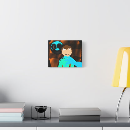 Glimbo kills Mark the Hunter - Canvas Wall Art, Scary Art, Home Decor, Horror Artwork, Unique Gift Idea, Spooky Design