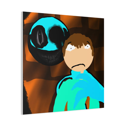 Glimbo kills Mark the Hunter - Canvas Wall Art, Scary Art, Home Decor, Horror Artwork, Unique Gift Idea, Spooky Design