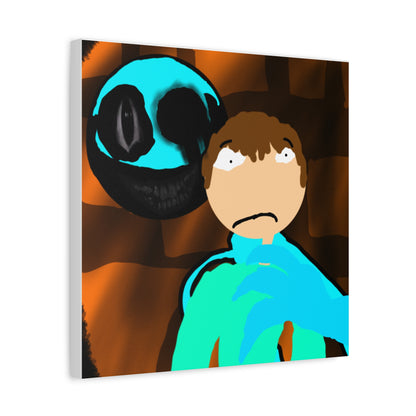 Glimbo kills Mark the Hunter - Canvas Wall Art, Scary Art, Home Decor, Horror Artwork, Unique Gift Idea, Spooky Design