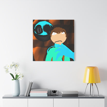Glimbo kills Mark the Hunter - Canvas Wall Art, Scary Art, Home Decor, Horror Artwork, Unique Gift Idea, Spooky Design