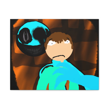 Glimbo kills Mark the Hunter - Canvas Wall Art, Scary Art, Home Decor, Horror Artwork, Unique Gift Idea, Spooky Design