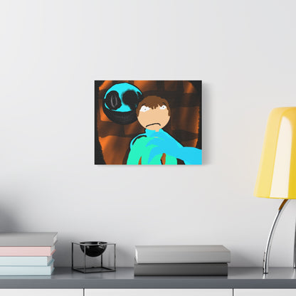 Glimbo kills Mark the Hunter - Canvas Wall Art, Scary Art, Home Decor, Horror Artwork, Unique Gift Idea, Spooky Design