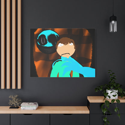 Glimbo kills Mark the Hunter - Canvas Wall Art, Scary Art, Home Decor, Horror Artwork, Unique Gift Idea, Spooky Design