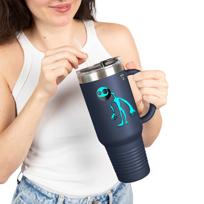 Glimbo Horror Insulated Travel Mug, 40oz - Perfect for Road Trips, Camping, Outdoor Adventures, Gifts for Space Lovers, Unique Coffee Mug