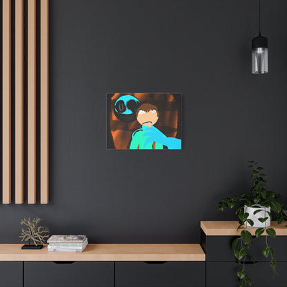 Glimbo kills Mark the Hunter - Canvas Wall Art, Scary Art, Home Decor, Horror Artwork, Unique Gift Idea, Spooky Design