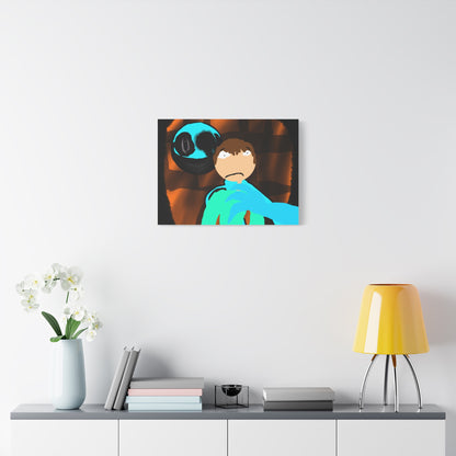 Glimbo kills Mark the Hunter - Canvas Wall Art, Scary Art, Home Decor, Horror Artwork, Unique Gift Idea, Spooky Design