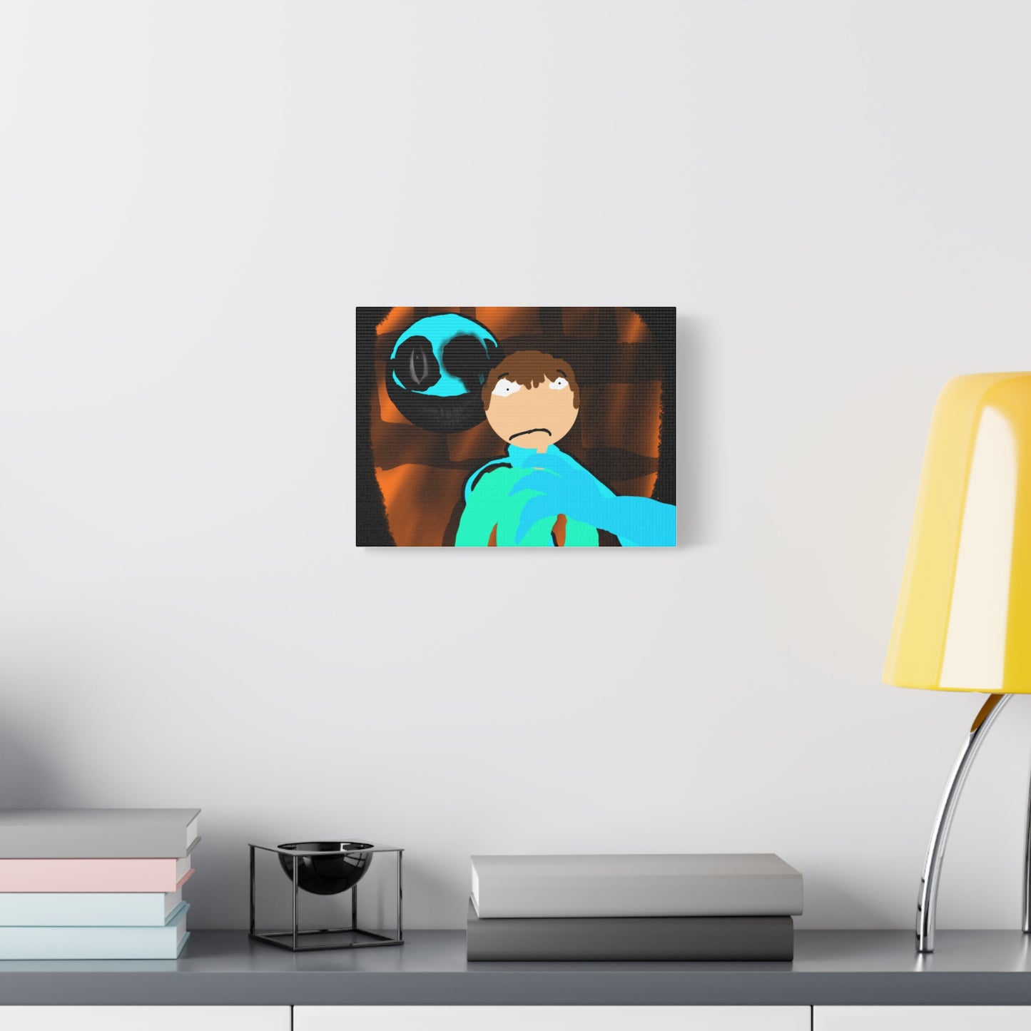 Glimbo kills Mark the Hunter - Canvas Wall Art, Scary Art, Home Decor, Horror Artwork, Unique Gift Idea, Spooky Design