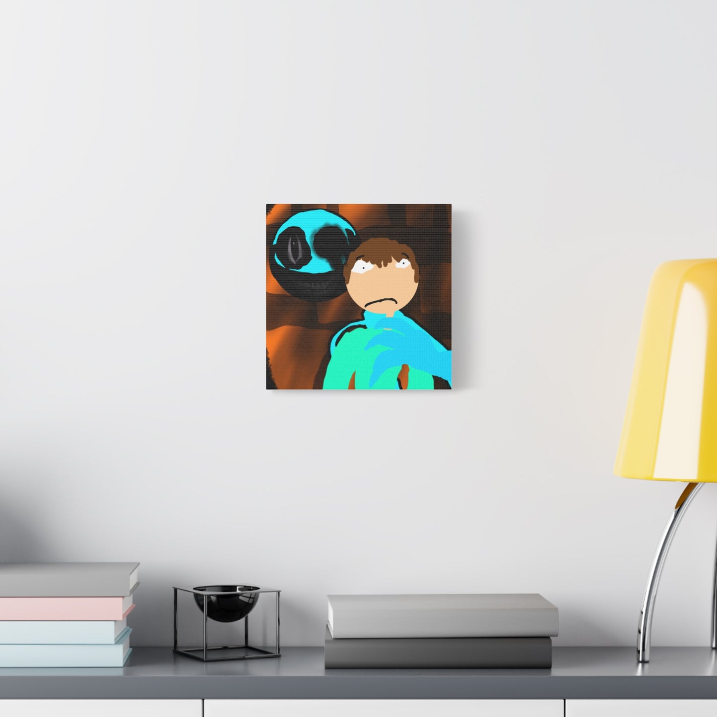 Glimbo kills Mark the Hunter - Canvas Wall Art, Scary Art, Home Decor, Horror Artwork, Unique Gift Idea, Spooky Design