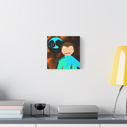 Glimbo kills Mark the Hunter - Canvas Wall Art, Scary Art, Home Decor, Horror Artwork, Unique Gift Idea, Spooky Design