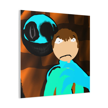 Glimbo kills Mark the Hunter - Canvas Wall Art, Scary Art, Home Decor, Horror Artwork, Unique Gift Idea, Spooky Design